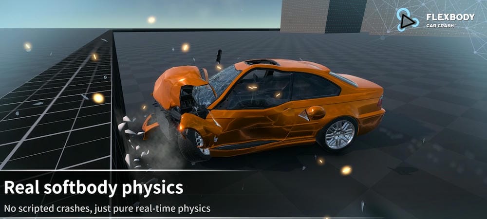 Destroy any car you want in Flexbody Car Crash MOD APK