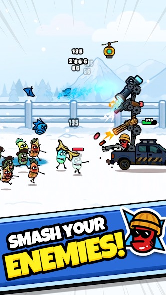 Fight dangerous zombie hordes in Gear Truck MOD APK