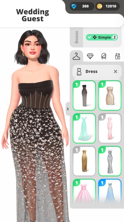 Dress up the models in Glow Fashion Idol MOD APK