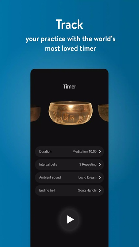 Set the right practice time in Insight Timer MOD APK