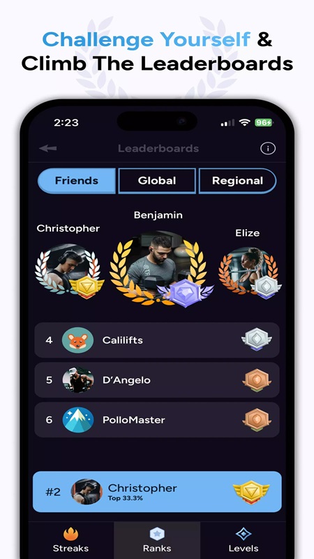 Track the training order leaderboard in Liftoff MOD APK