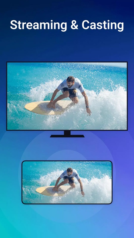 Easily stream your favorite content from your phone to your TV screen in OnePlayer MOD APK