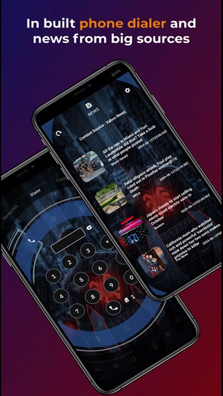 Orbit Launcher MOD APK includes a built-in dialer and major news updates.
