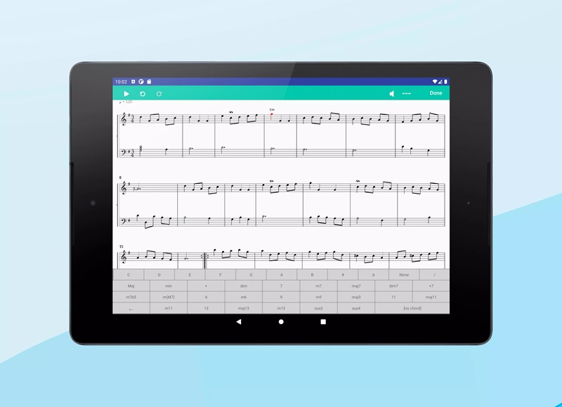 Compose music quickly and easily with various tools in Score Creator MOD APK
