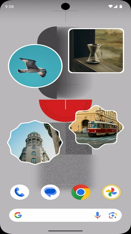 Create photo widgets with different shapes in Something OS Widgets MOD APK