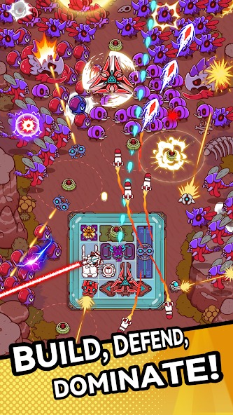 Enter the battles against monsters in Star Overlord MOD APK