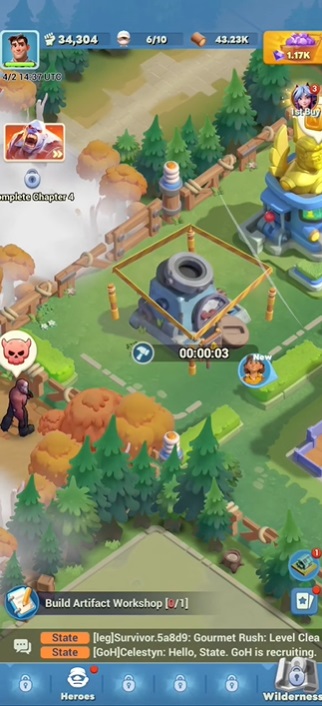 Upgrade your infrastructure in Tiles Survive MOD APK