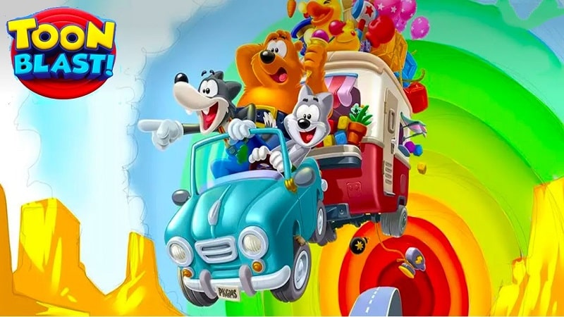Download Toon Blast MOD APK 23220 (Auto clear/Unlimited lives, moves)