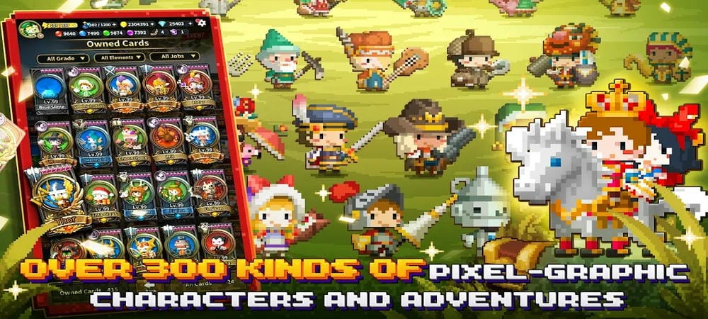 Conquer battles against enemies in TripleFantasy MOD APK