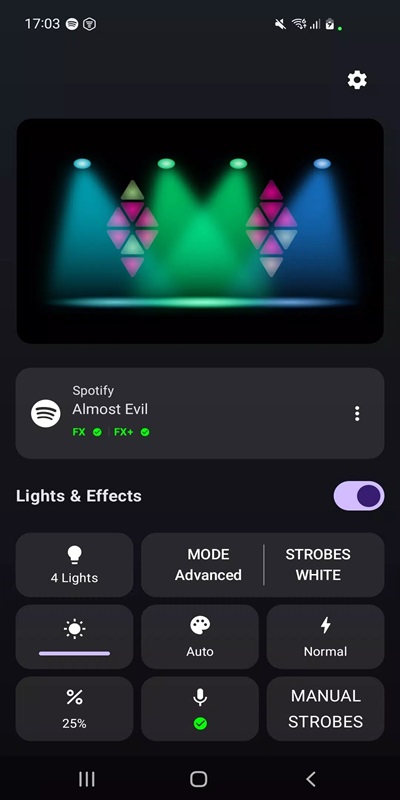 Diverse lighting effects, lighting suitable for many songs in iLightShow MOD APK