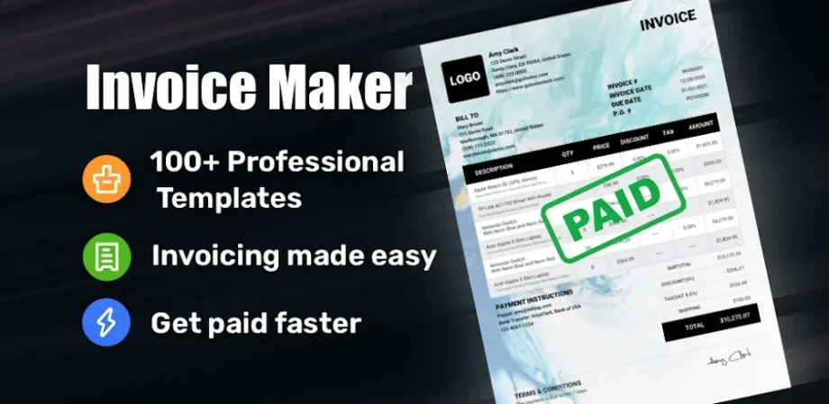 My Invoice Generator & Invoice v1.02.68.0720 MOD APK (Premium Unlocked) Download