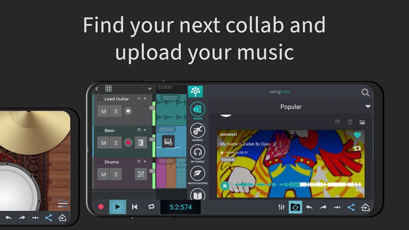 Find more different music tracks in n-Track Studio DAW MOD APK