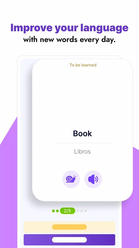 Discover more new vocabulary used every day in 10 Minute Language MOD APK