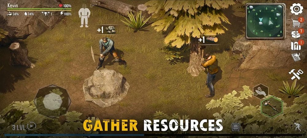 Build a shelter in Live or Die 1 MOD APK