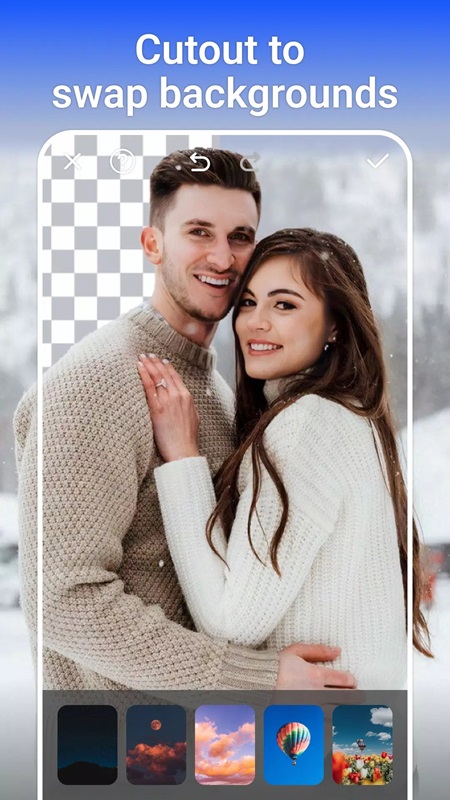Remove old wallpaper and replace it with another wallpaper in PhotoArt MOD APK