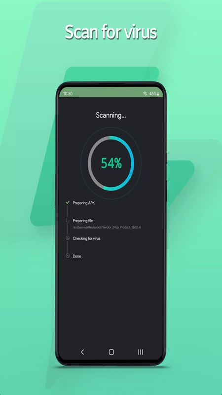 Perform a virus scan to protect your personal data in VirusGuard MOD APK