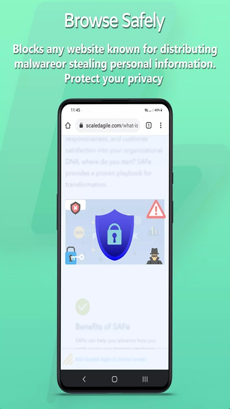 Enhance data security when accessing the web with VirusGuard MOD APK