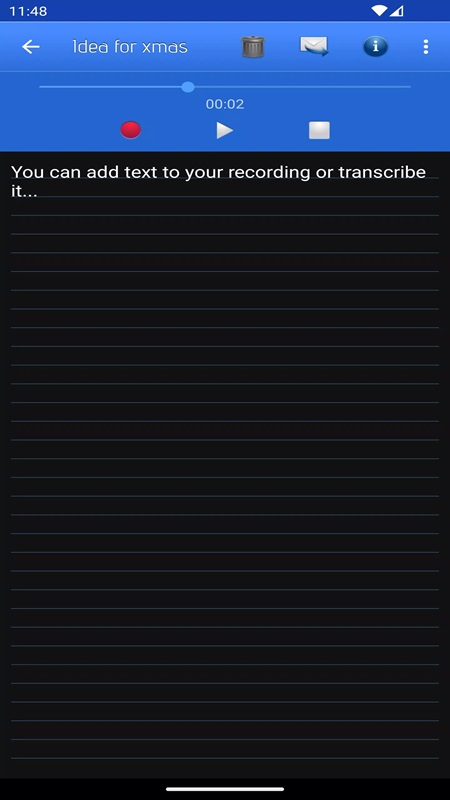 Optimize note writing time by using voice notes in Note Everything MOD APK