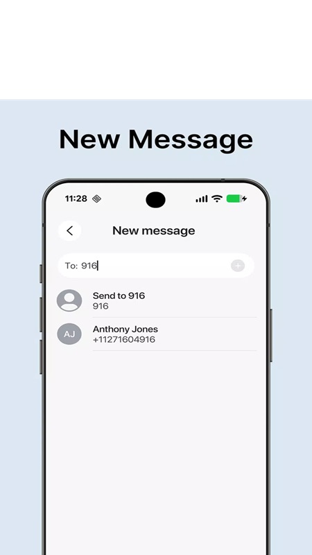 Create additional conversations with new contacts in Messages MOD APK