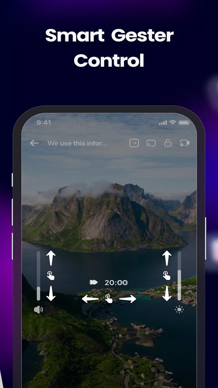 Customize video view and speed in Player MOD APK