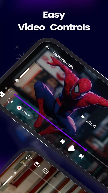 Slow down, fast forward video segments in Player MOD APK