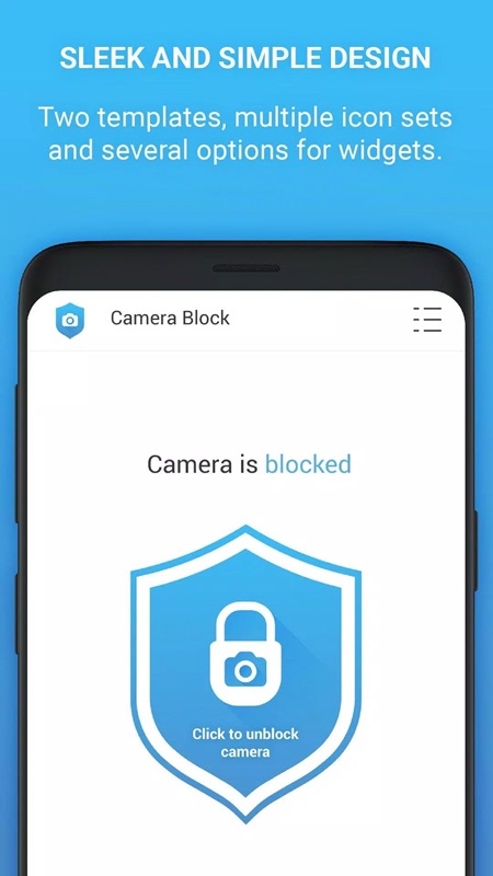 Block the camera with just one simple operation in Camera Block MOD APK
