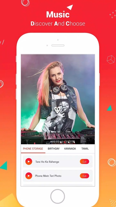 Select and upload your favorite songs for videos in Lyrical.ly MOD APK