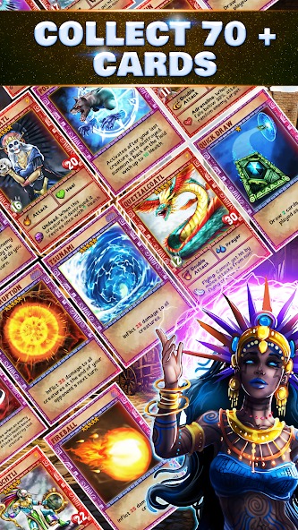 Each card attack has a different method in Quetzal MOD APK.