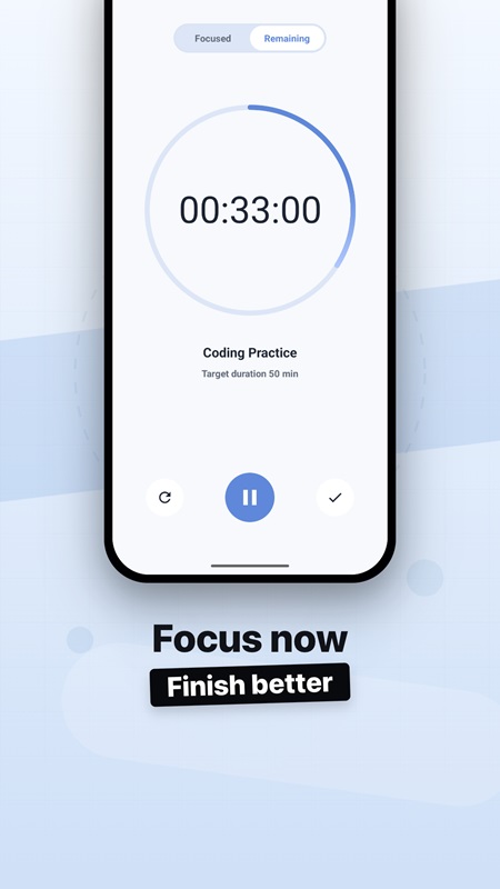 Access the timer setting feature in Fun Habit MOD APK