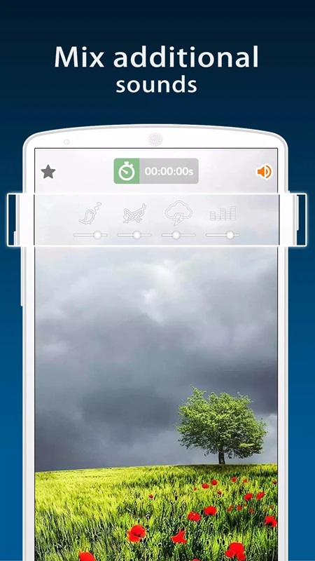 Freely mix many types of sounds together in Relaxing Music MOD APK