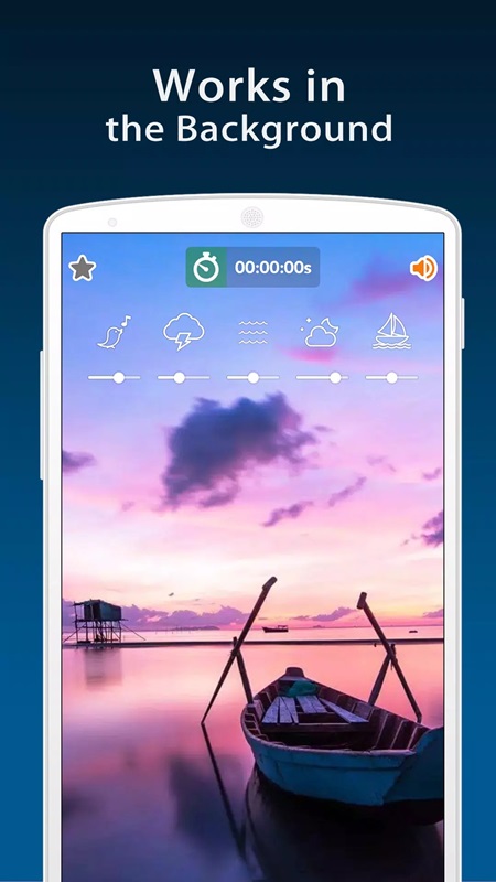 Experience the ability to play music right on the wallpaper in Relaxing Music MOD APK