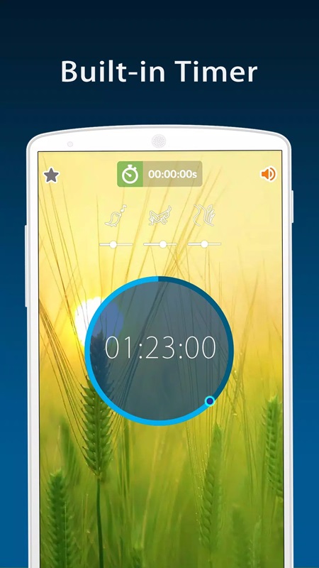 Customize the timer mode to suit in Relaxing Music MOD APK