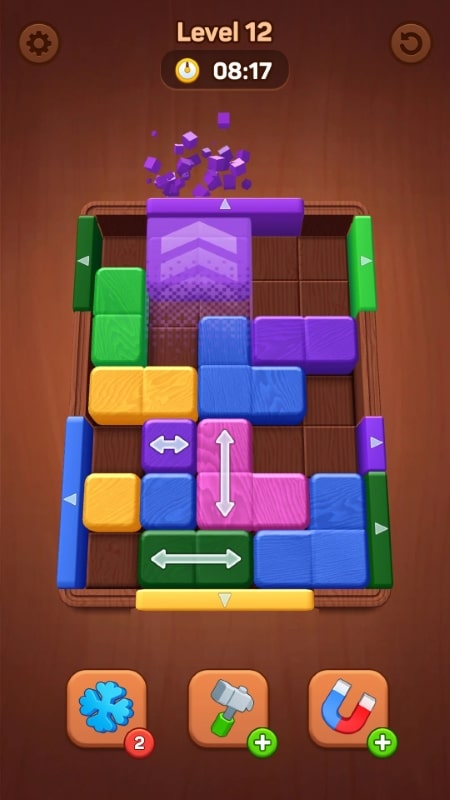 Wood Away Block Jam mod apk