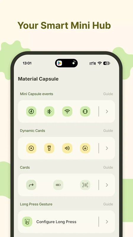 Customize the layout of the parts in Material Capsule MOD APK