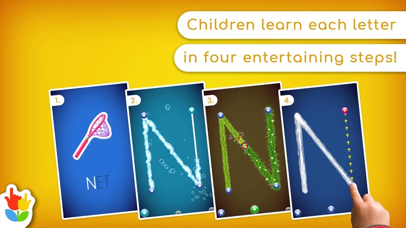 Practice writing letters in the correct order in LetterSchool MOD APK