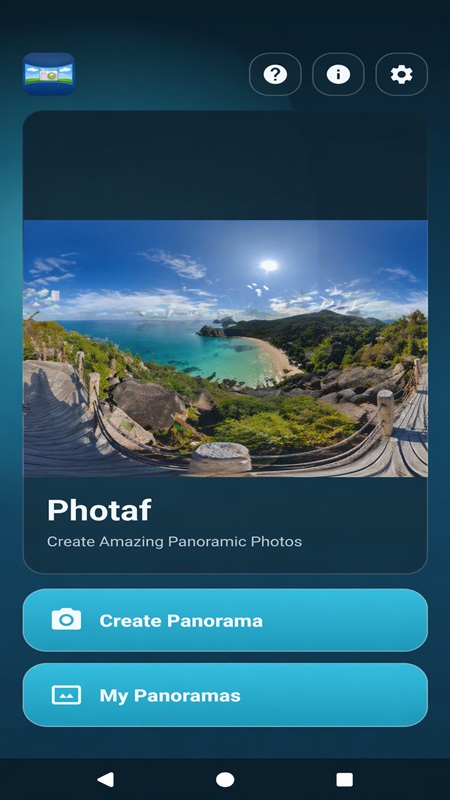 Choose a shooting mode or create a collage in PhotoF Panorama MOD APK