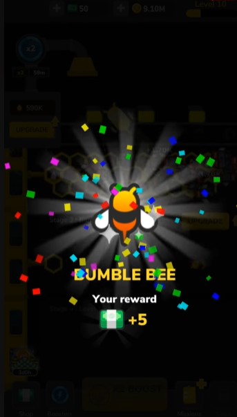 Unlock many new bee species in Idle Bee Factory Tycoon MOD APK