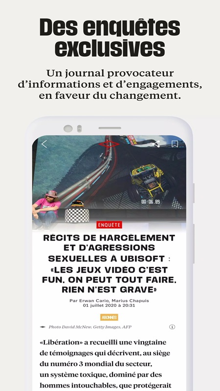 Regularly follow the featured news in Libération MOD APK