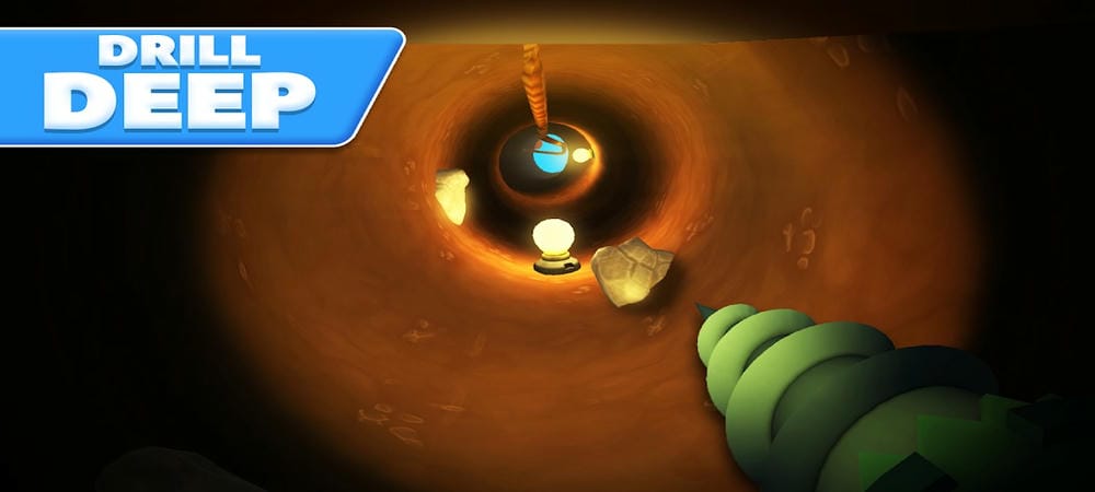 Dig tunnels with endless distances in Digging Simulator: Hole Craft MOD APK