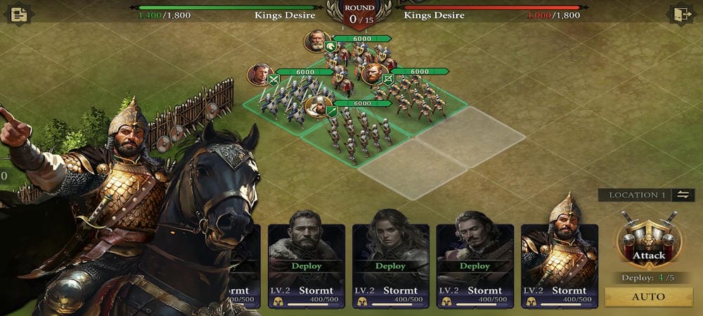 Mobilize your army to fight enemies in Grand War 4 MOD APK
