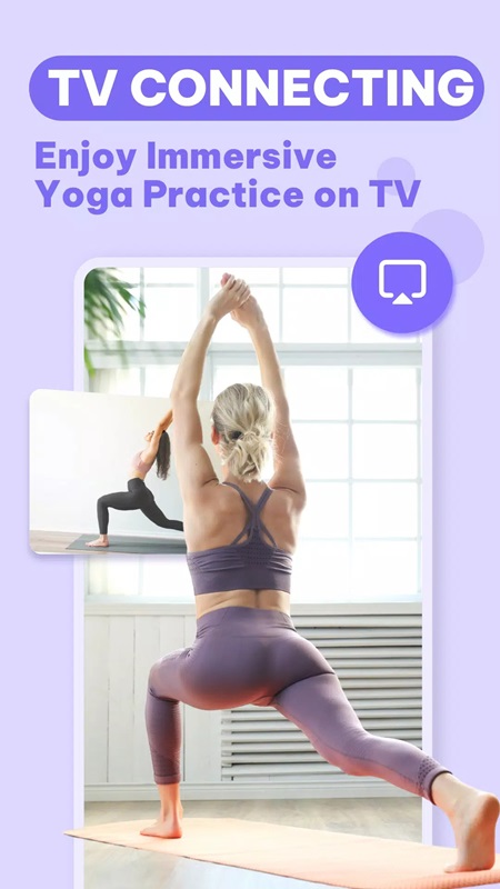 Enjoy yoga practices right on your TV at home in Daily Yoga MOD APK