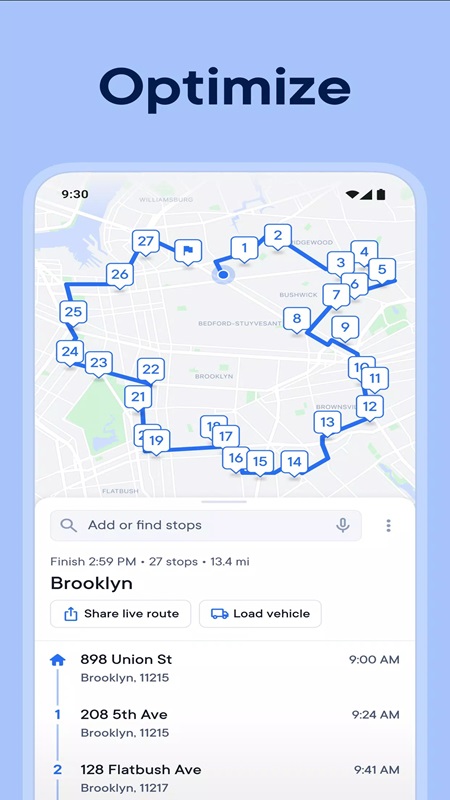Quickly optimize delivery route segments and stops in Circuit Route Planner MOD APK