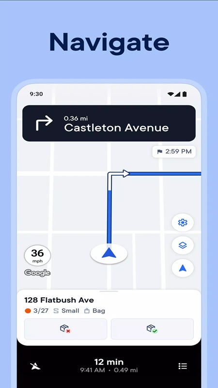 Watch the navigation and route directions in Circuit Route Planner MOD APK