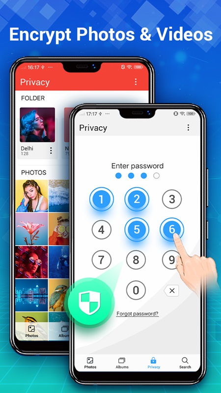 Customize your PIN code to enhance the security of your photos and videos in Photo Gallery MOD APK