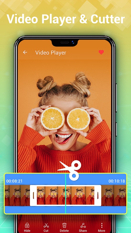 Trim the video to remove unnecessary parts in Photo Gallery MOD APK