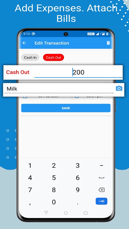 Customize transactions as desired in Cash Book- expense manager MOD APK