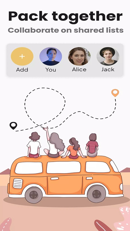 Pack your bags with friends and family in PackMate MOD APK
