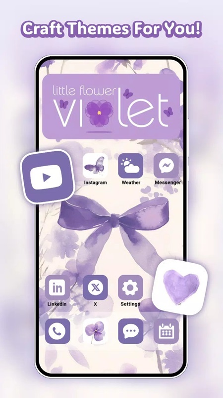 Themely MOD APK is regularly updated with many more beautiful wallpaper designs