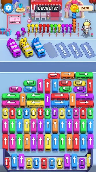 You will have to pick up more types of customers in Car Jam MOD APK