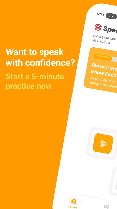 Engage in speaking practice in just five minutes in Talksy MOD APK